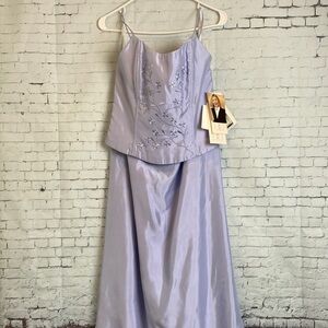 Jessica McClintock Dress Millennium 2000 NWT Deadstock 2-Piece Dress 10 Formal